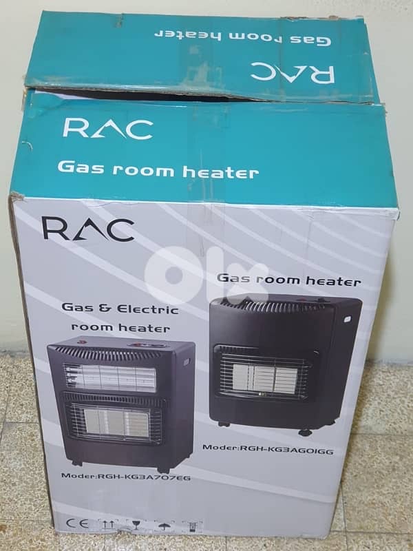 دفاية ماركة RAC شبه جديد كتير كتير نضيف و مستعمل قليل كهرباء وغاز ١٠٠$ 1