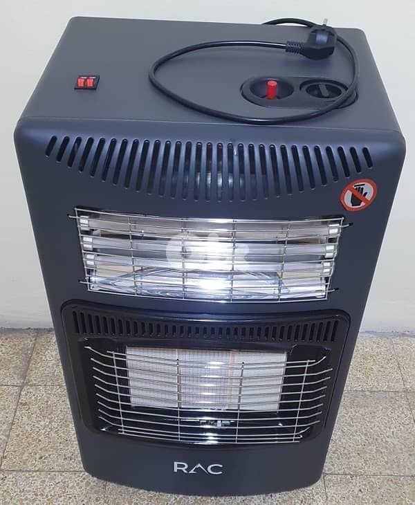 دفاية ماركة RAC شبه جديد كتير كتير نضيف و مستعمل قليل كهرباء وغاز ١٠٠$ 3