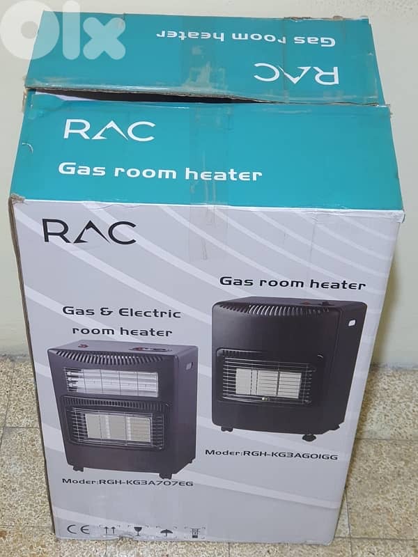 دفاية ماركة RAC شبه جديد كتير كتير نضيف و مستعمل قليل كهرباء وغاز ١٠٠$ 4