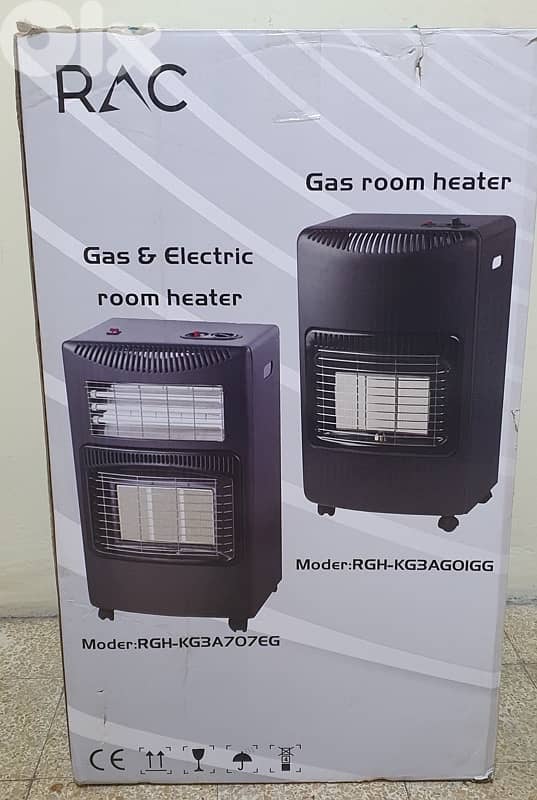 دفاية ماركة RAC شبه جديد كتير كتير نضيف و مستعمل قليل كهرباء وغاز ١٠٠$ 6