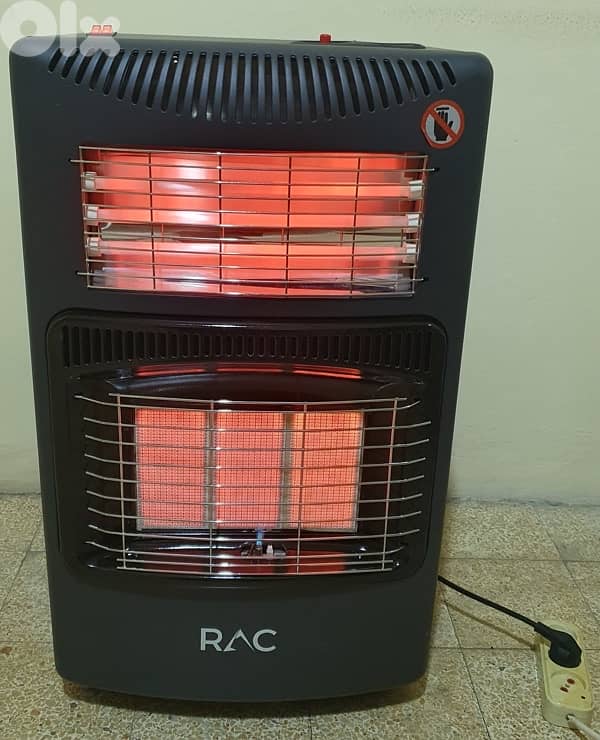 دفاية ماركة RAC شبه جديد كتير كتير نضيف و مستعمل قليل كهرباء وغاز ١٠٠$ 13