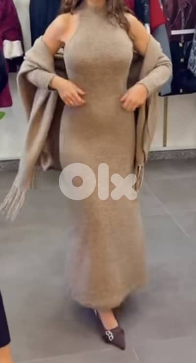 Set 2 pieces dress with cardigan one size