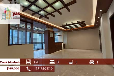 Zouk Mosbeh 170m2 | Decorated Flat | City View | Luxury | EL