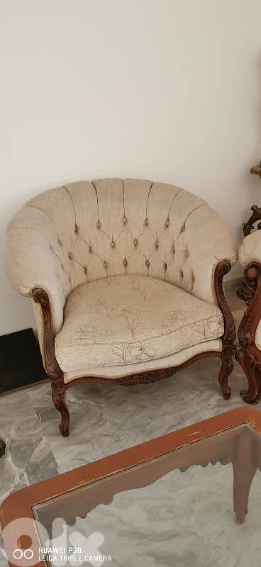 صالون خشب زين حفر 1