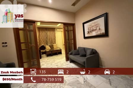 Zouk Mosbeh 135m2 | City View | Furnished |Rent | Well Lighted | EL/RH
