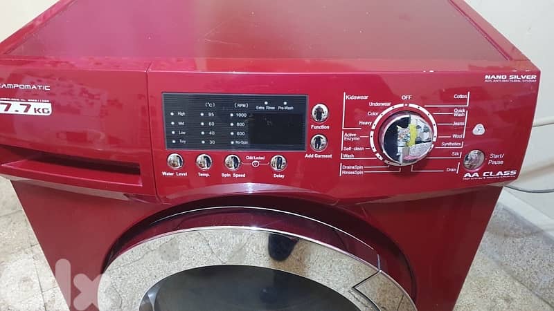 Washing machine & dryer Campomatic 7.7 kilo like new very gd condition 9