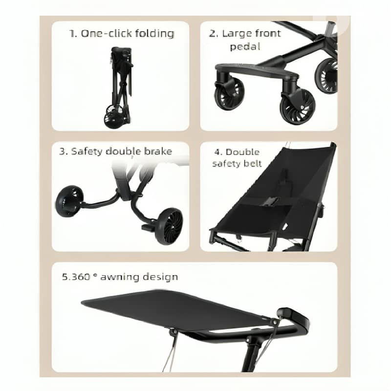 Easy Foldable Baby Stroller - عربة أطفال سهلة الطي 2