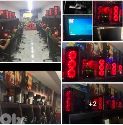 صالة ألعاب إلكترونية مع كامل تجهيزاتها