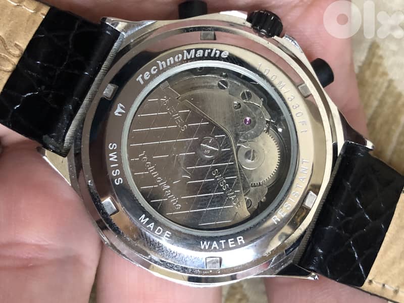 Techno Marne Aotumatic chorono sapphire Crystal 1