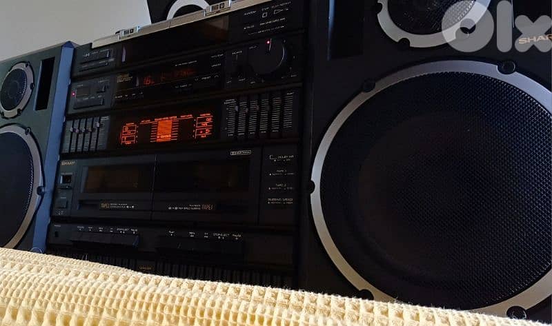 vintage stereo class 1  radio cassette cd aux قديم شغال 4