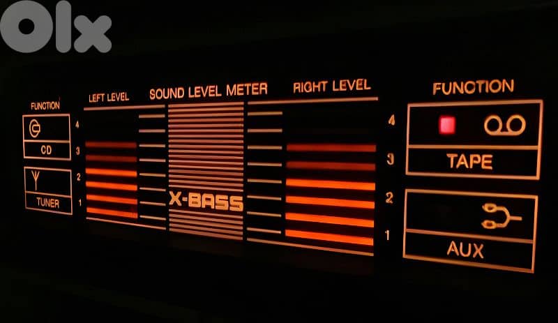 vintage stereo class 1  radio cassette cd aux قديم شغال 8