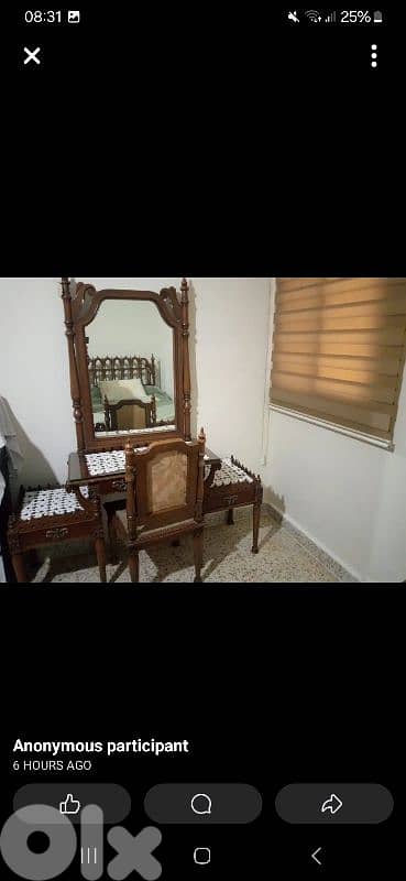 غرفه نوم انتيك خشب زين 1