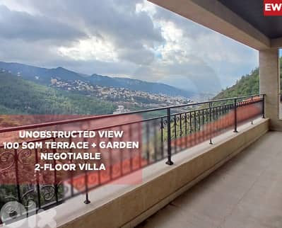 Terrace, garden, unobstructed view,Fatqa/فتقا REF#EW131445