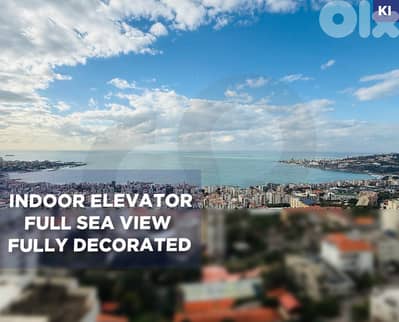 full panoramic sea and mountain view, keserwan,Sahel alma REF#KI131027