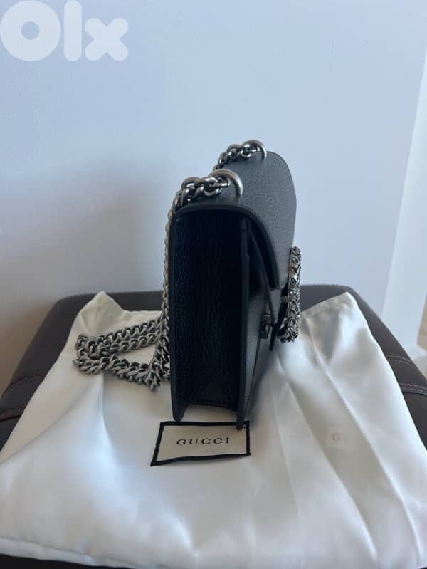 Gucci dionysus black genuine leather mini bag brand new (not used) 1