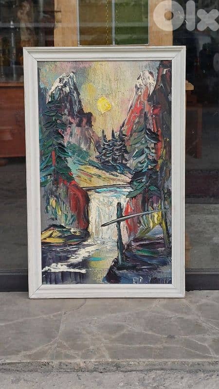 لوحة رسم زيتي اوروبية 1