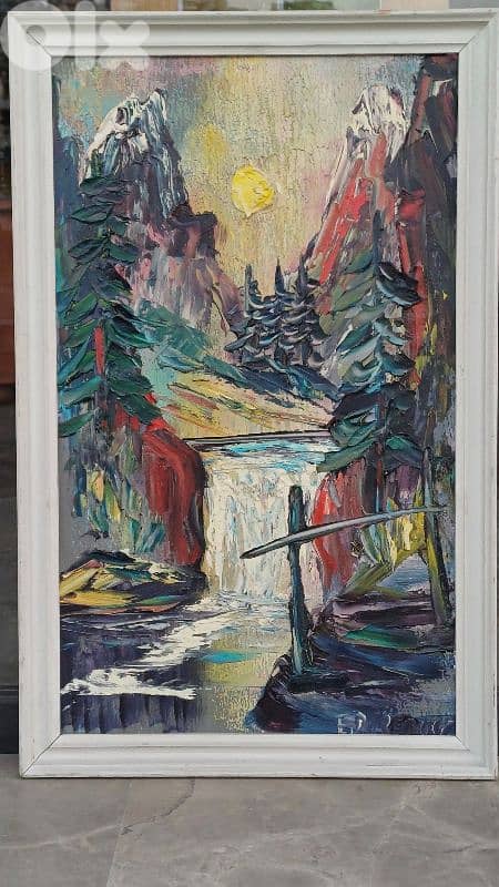 لوحة رسم زيتي اوروبية 2