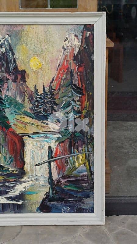 لوحة رسم زيتي اوروبية 4