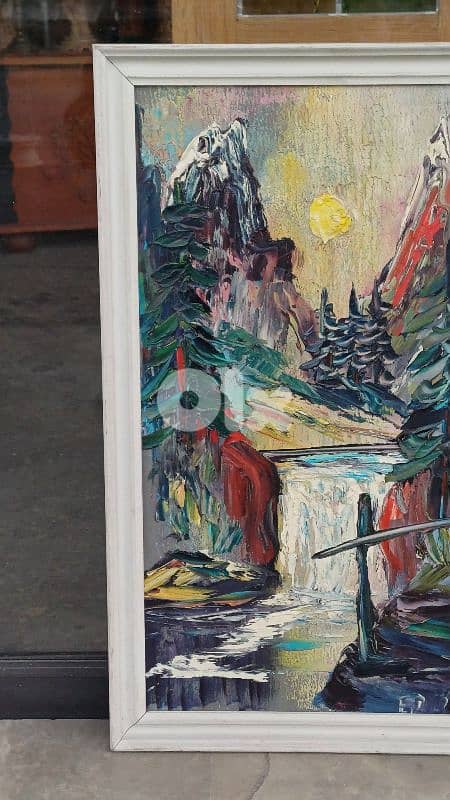 لوحة رسم زيتي اوروبية 6