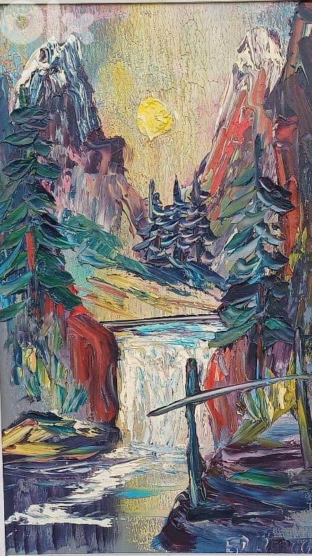 لوحة رسم زيتي اوروبية 7