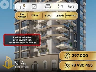 Apartments for Sale in Ras El Nabah شقق للبيع في راس النبع