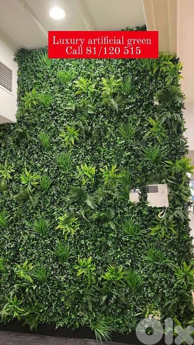 artificial green wall decoration