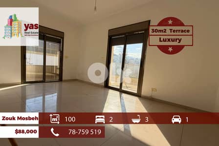 Zouk Mosbeh 100m2 | 30m2 Terrace | Luxury | New Flat | EL/IV