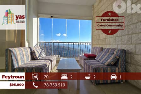 Feytroun 70m2 | Gated Community | Furnished Chalet | View | DA