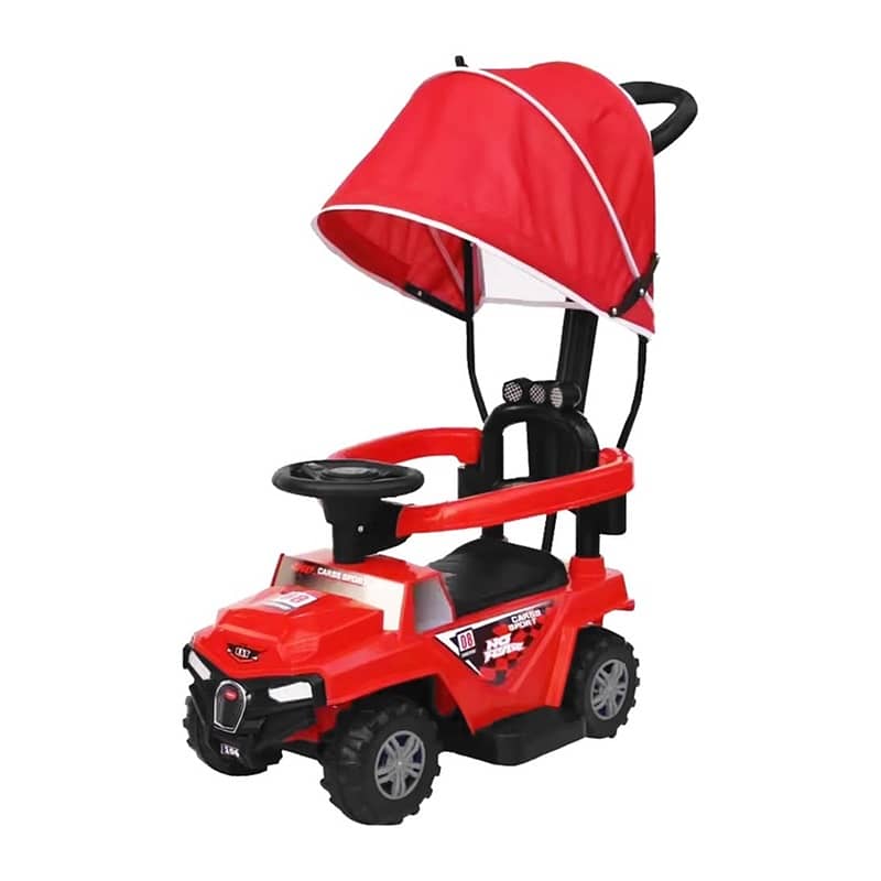 4-Wheel Jeep Push Car With a Canopy - سيارة جيب مع مظلة 2