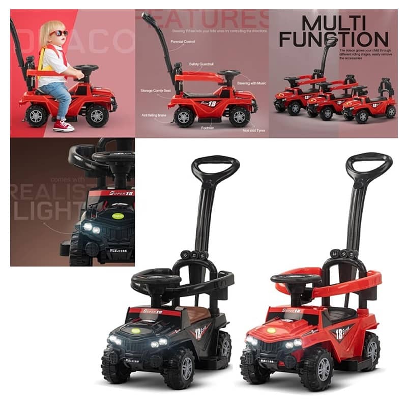 Mini Adventure 4 Wheel Push Car - سيارة مغامرة صغيرة تعمل بالدفع 1