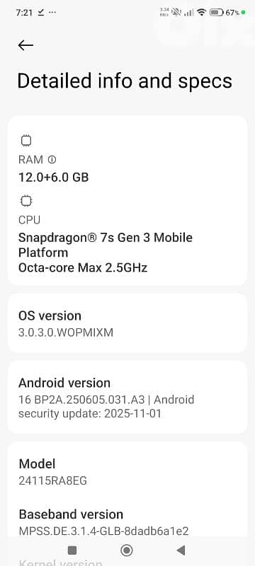 redme 14 pro plus 512 12 gb ram like new 3