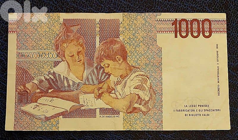 Italy 1000 Lire 1990 1