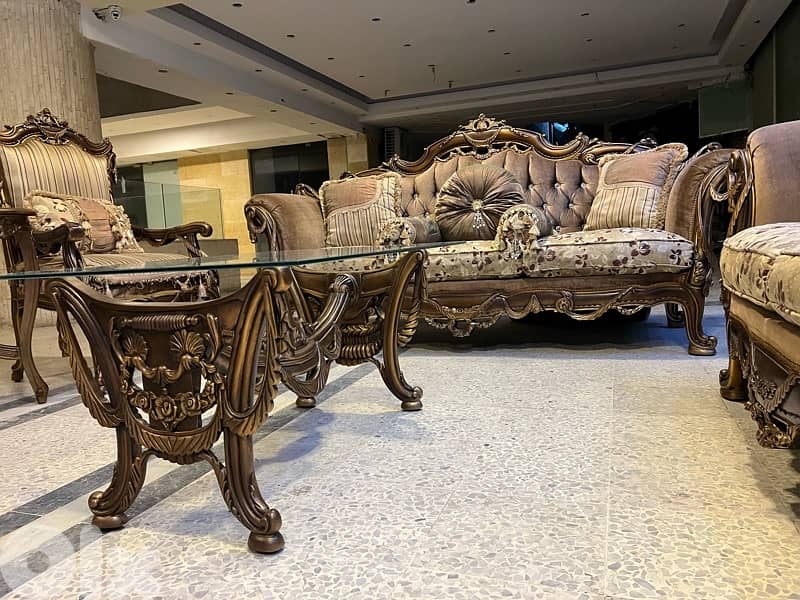 ‏صالون مصري مستورد ملوكي بعد شبه جديد 9