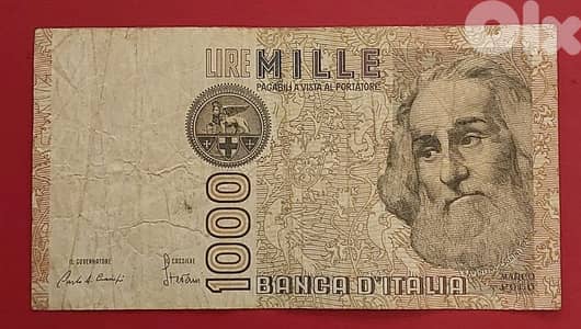 Italy 1000 Lire Marco Polo 1982