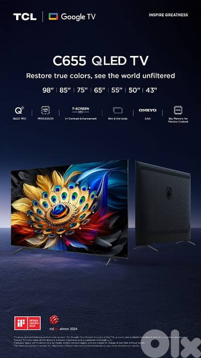 TCL 65C655 QLED PRO