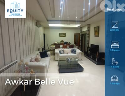 220 SQM Apartment For Sale In Awkar Belle Vue شقة للبيع #MH4521