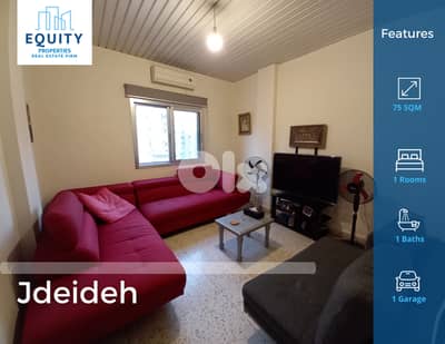 Furnished 75 SQM Apartment For Rent In Jdeideh شقة للإيجار #JM47245