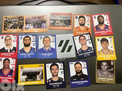 Basketball stickers album