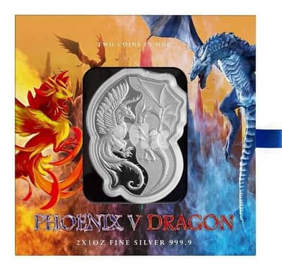 PAMP limited 2 OZ pure silver 999