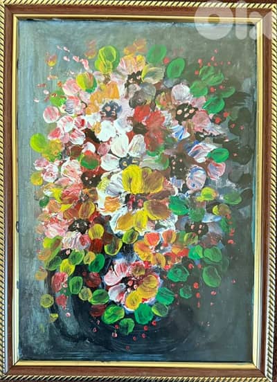 رسم زيتي على القماش