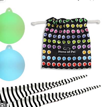 sock led poi flow art