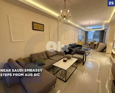 230sqm fully furnished for rent in Manara-beirut/المنارة REF#ZS131237