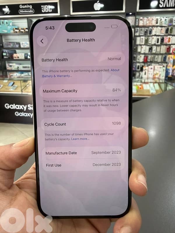 IPHONE 15 PRO 256GB USED 3