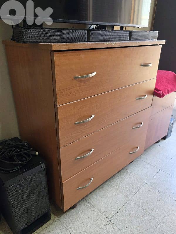 FOR SALE: Bedroom Furniture Set (Wardrobe + Drawer Chest) 1