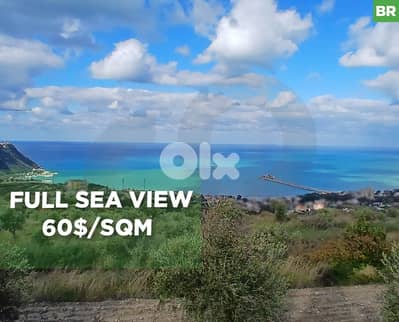 full sea view, 60$/sqm, kefraya/كفريا REF#BR131537