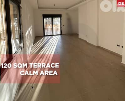 Terrace 120 sqm/PARKING/Hlaliyeh/الهلالية ! REF#DS131548 !