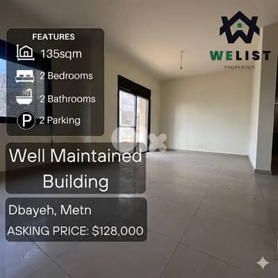135sqm Apartment for sale in Dbayeh   ١٣٥ م شقة للبيع في منطقة ضبية
