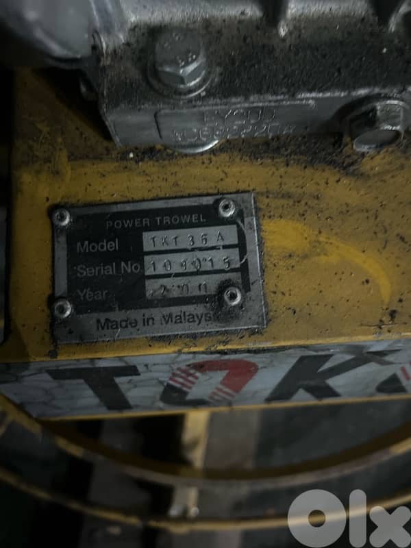 TKT-36A: Power Trowel with Robin EY20D Toku 1