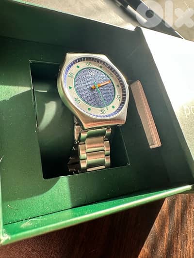 New / Unworn Swatch Irony Stainless Steel Watch – Original Box