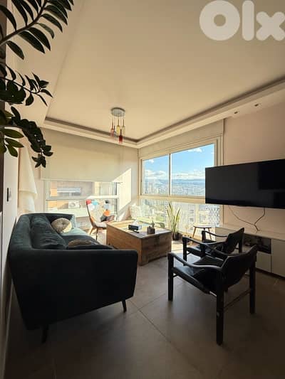 Modern Furnished Sunny apartment for rent in Achrafieh.